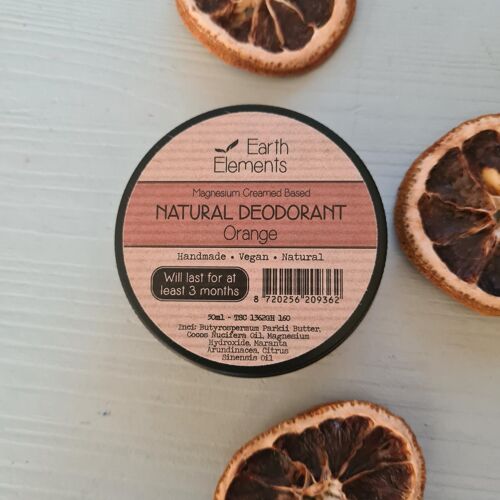 Natural Deodorant Orange - without baking soda - natuurlijke deodorant
