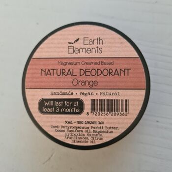 Déodorant Naturel Orange - sans bicarbonate de soude - déodorant naturel 2