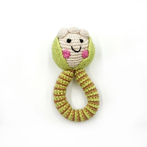 Baby Toy Cauliflower ring rattle