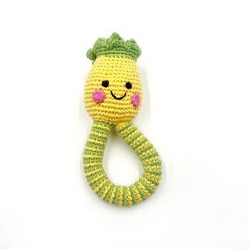 Hochet anneau ananas pour bébé 1