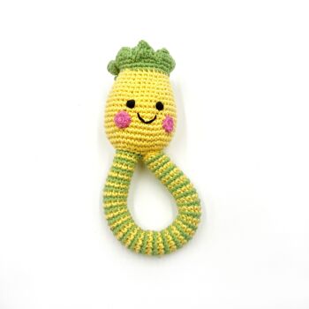 Hochet anneau ananas pour bébé 9