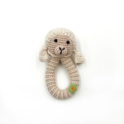Baby Toy Lamb ring rattle