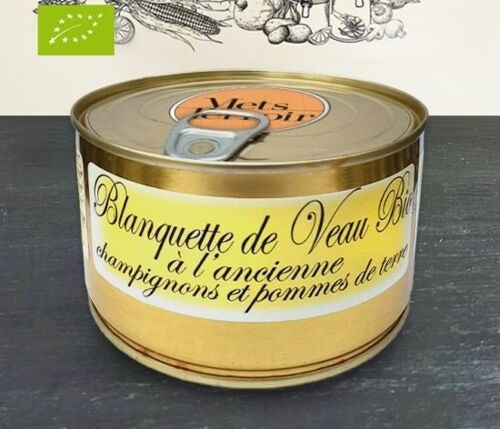 Blanquette de Veau Bio le plat traditionnelle de la cuisine française.
