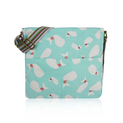 Whale Print Crossbody Bag