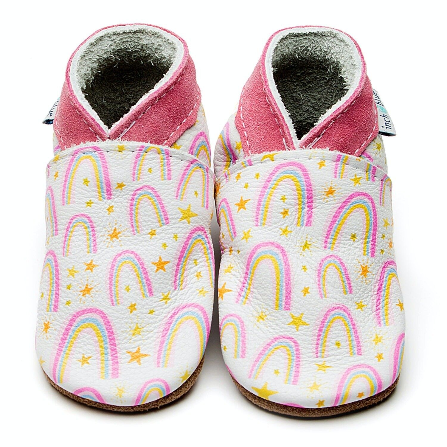 Baby slippers with online rubber soles