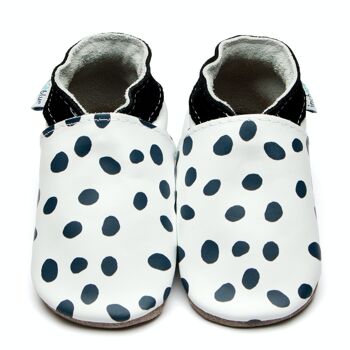 Chaussures en cuir pour bébé avec semelle en daim ou en caoutchouc - Dalmatien 1