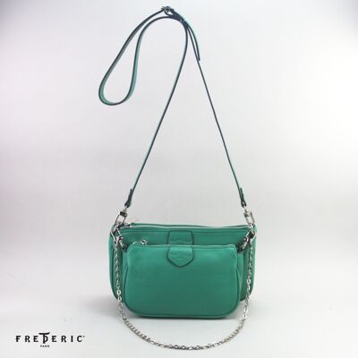 587753 Turquoise - Sac cuir