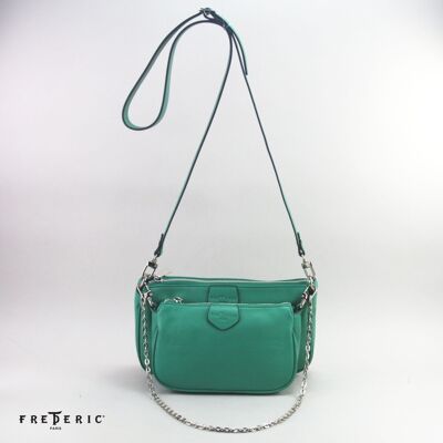 587753 Turquoise - Leather bag