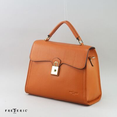 586256 tangerine - Leather bag
