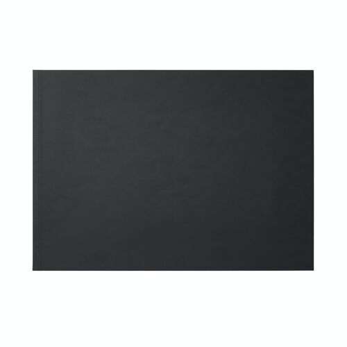 Desk Pad Clio Bonded Leather Black - Steel Structure with Double Stitching