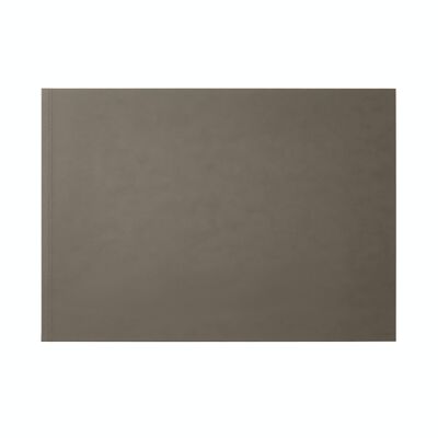 Schreibtischunterlage Clio Bonded Leather Taupe Grey - Stahlstruktur mit Doppelnähten