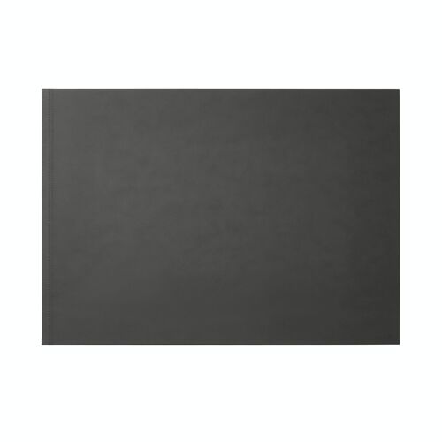 Desk Pad Clio Bonded Leather Anthracite Grey - Steel Structure with Double Stitching
