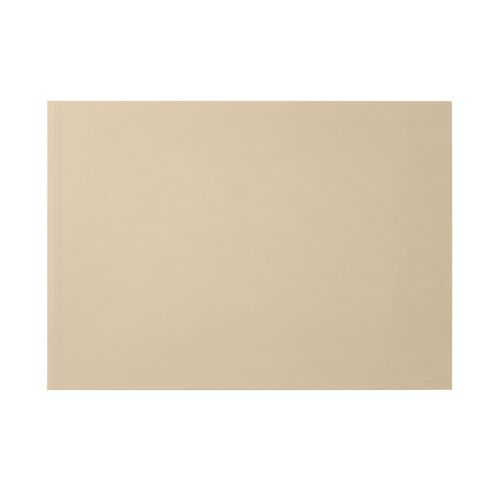 Desk Pad Clio Bonded Leather Beige - Steel Structure with Double Stitching