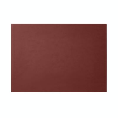 Desk Pad Clio Bonded Leather Burgundy Red - Steel Structure with Double Stitching