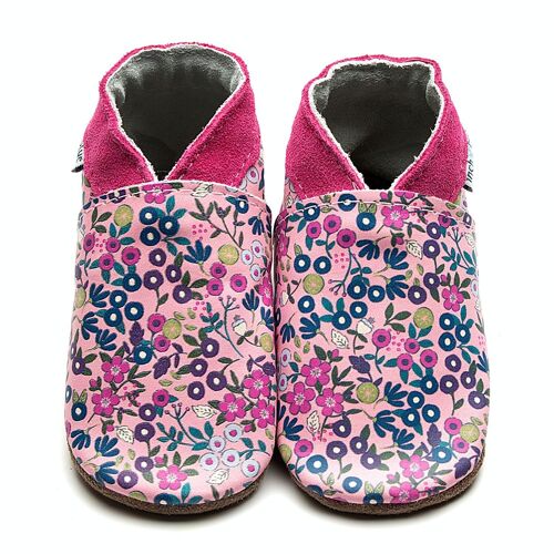 Children's Leather Slippers - Wild Meadow