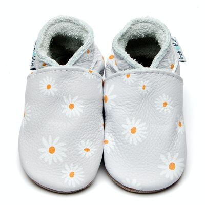 Chaussons enfant en cuir - Daisy Grey