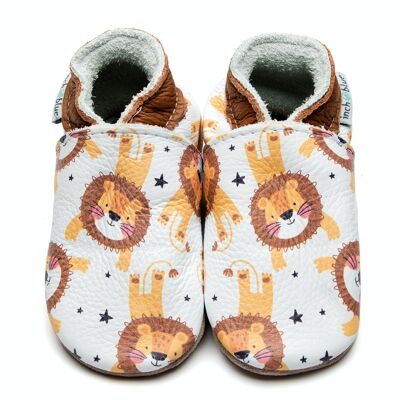 Leather Baby Slippers - Roar