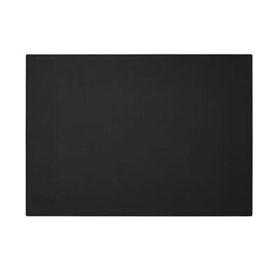 Desk Pad Palladio Real Leather Black - Square Corners and Perimeter Stitching