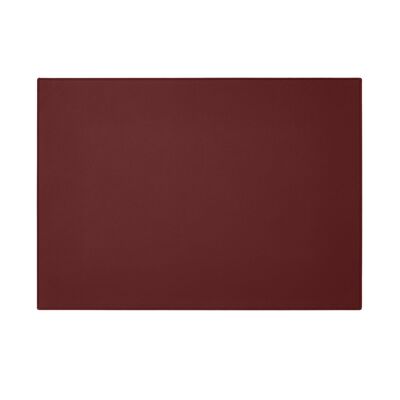 Desk Pad Palladio Real Leather Burgundy Red - Square Corners and Perimeter Stitching