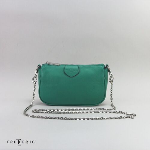 586271 Turquoise - Sac cuir