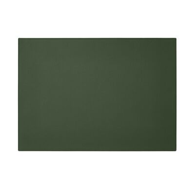 Desk Pad Palladio Real Leather Green - Square Corners and Perimeter Stitching