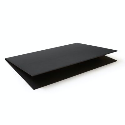 Foldable Desk Pad Gemini Bonded Leather Black - Perimeter Stitching