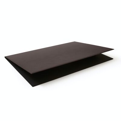 Foldable Desk Pad Gemini Bonded Leather Dark Brown - Perimeter Stitching