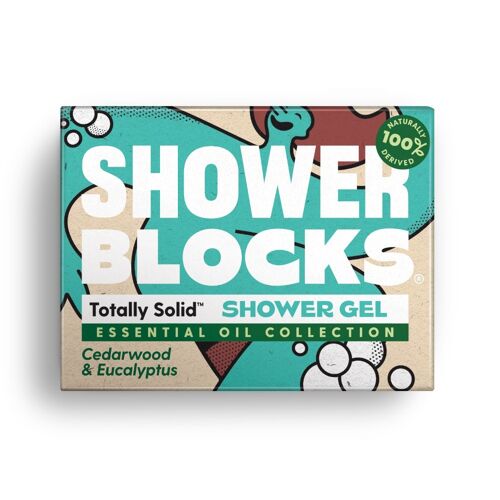 Totally Solid Shower Gel: Cedarwood & Eucalyptus Esseential Oils - Body Soap