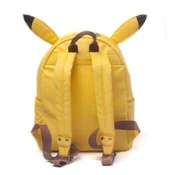 POKEMON Sac à dos en forme de Pikachu avec oreilles, femelle, jaune (BP210701POK) 3