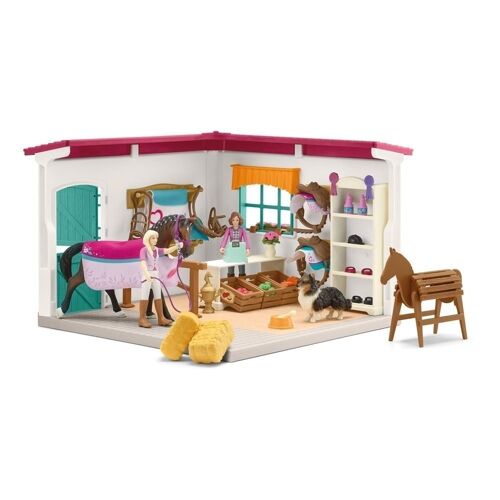 SCHLEICH Horse Club Horse Shop Toy Playset, 5 to 12 Years, Multi-colour (42568)