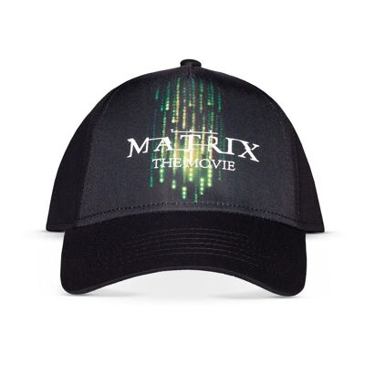 WARNER BROS The Matrix Resurrections Green Poster Logo Casquette de baseball réglable Noir/vert (BA083001MTX)