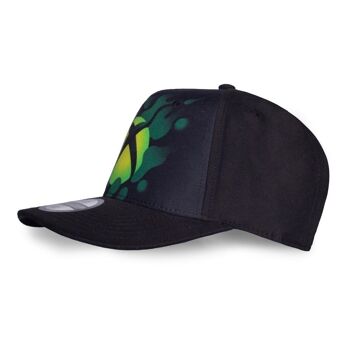 MICROSOFT Casquette réglable à imprimé graphique abstrait avec logo Xbox, noir/vert (BA125672XBX) 3