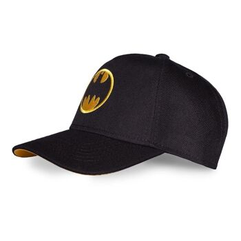 DC COMICS Casquette ajustable avec logo Batman, noir/jaune (BA242483BTM) 2