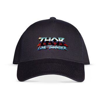 MARVEL COMICS Thor : Casquette réglable avec logo Love and Thunder, noir (BA337636THR) 1