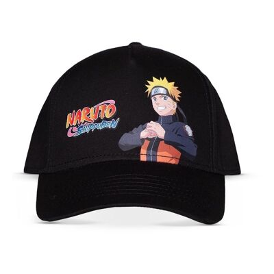 NARUTO SHIPPUDEN Cappello regolabile Naruto e logo, nero (BA346480NRS)
