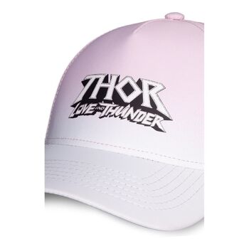 MARVEL COMICS Thor: Casquette réglable avec logo Love and Thunder, rose/blanc (BA433182THR) 2