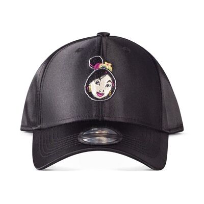 DISNEY Mulan Face Patch Curved Bill Cap, Unisex, Black (BA434686MUL)