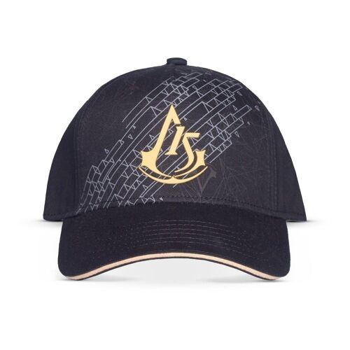 ASSASSIN'S CREED Gold Crest Logo Adjustable Cap, Black/Gold (BA475637ASC)