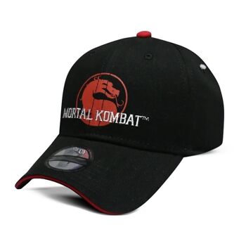 Logo MORTAL KOMBAT Terminez-le ! Casquette réglable, unisexe, noir/rouge (BA543875MKB) 2