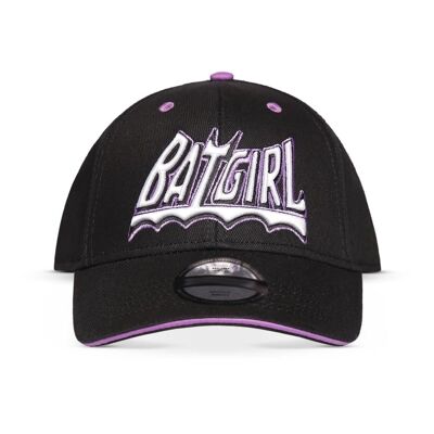 DC COMICS Batgirl Logo Verstellbare Kappe, Schwarz/Lila (BA638378BTM)