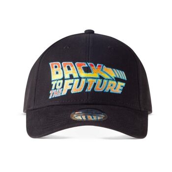 UNIVERSAL Back to the Future Logo Casquette de baseball réglable de rue, unisexe, noir (BA655006BFT) 1