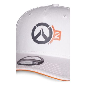 Casquette réglable avec logo principal et traceur OVERWATCH 2, blanc/orange (BA705211OWT) 2