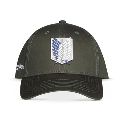 ATTACK ON TITAN Scout Regiment Insignia Adjustable Cap, Green/Blue (BA728755ATT)