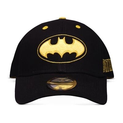 DC COMICS Batman Core Logo Curved Bill Cap, Negro (BA730176BTM)