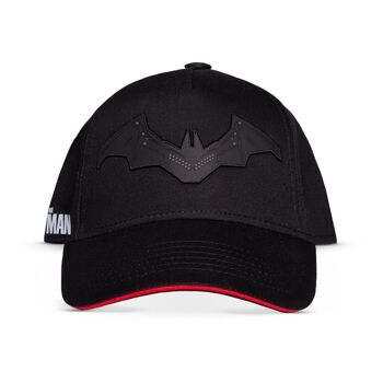 DC COMICS Casquette réglable avec logo emblématique Batman, noir/rouge (BA735475BAT) 1