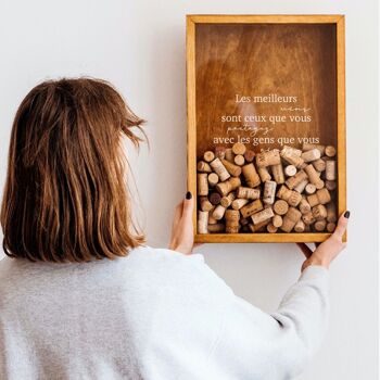 Wine Cork Shadow Box, Cadeaux d'accessoires pour le vin 6