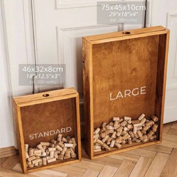 Wine Cork Shadow Box, Cadeaux d'accessoires pour le vin 7