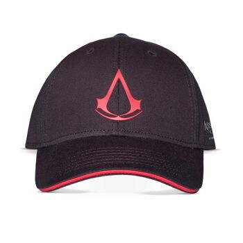 Casquette ajustable ASSASSIN'S CREED avec logo à écusson rouge, noir/rouge (BA761382ASC) 1