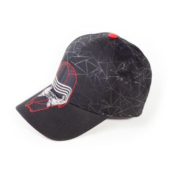 Masque STAR WARS Rise of Skywalker Kylo Ren avec casquette réglable à motif Web, unisexe, noir/rouge (BA871100STW) 2