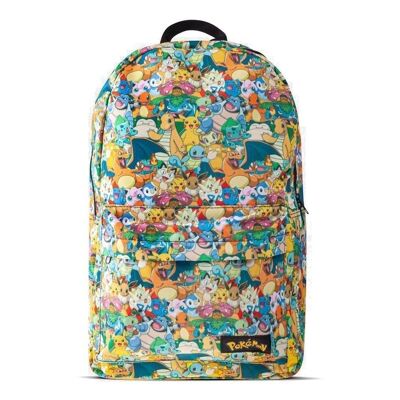 POKEMON All-over Characters Print Sac à dos Unisexe Multicolore (BP060805POK)